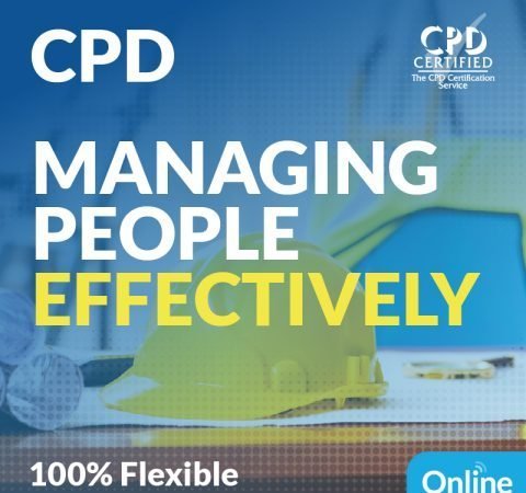 Text reading "CPD Managing People Effectively" with the CPD Logo and an online label