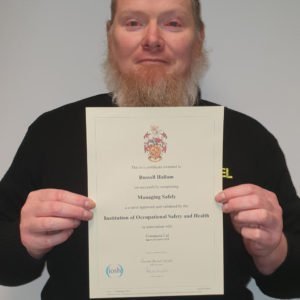 Manager at Yodel Russell Hallam with IOSH Managing Safely Qualification
